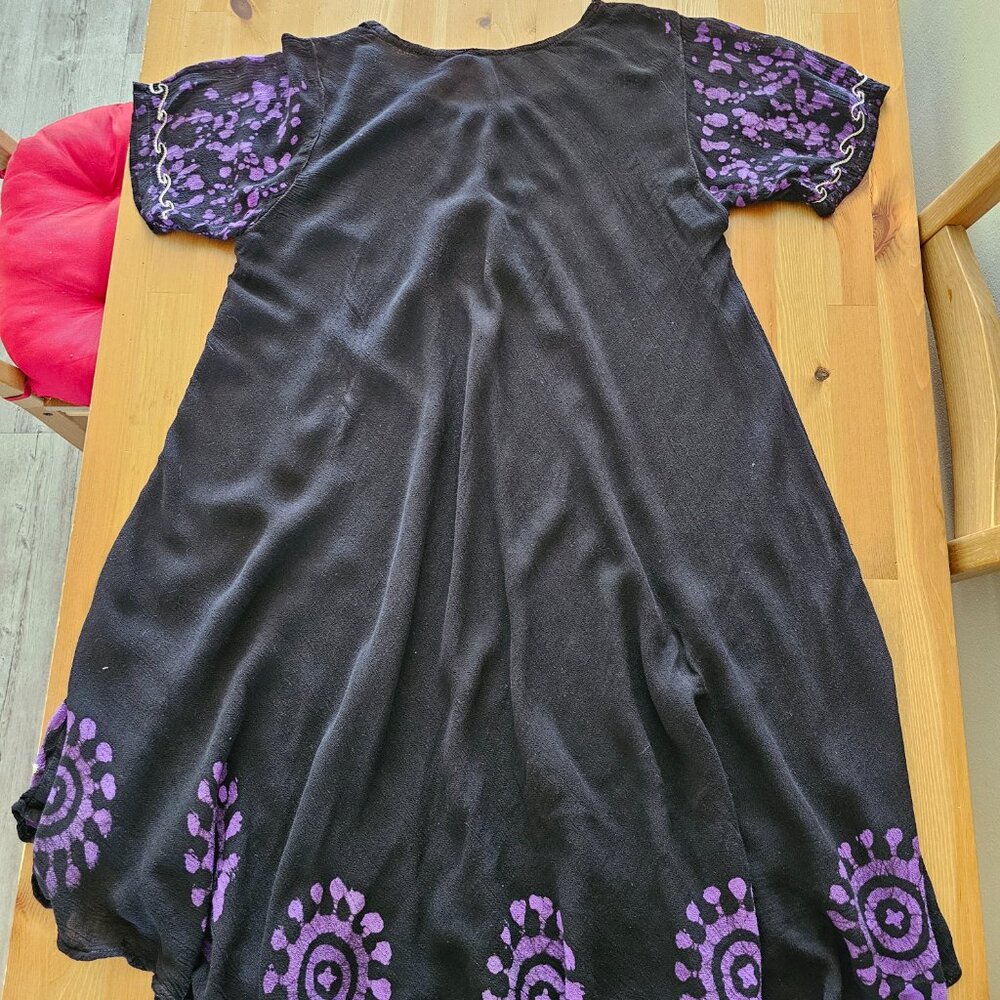 Women Hindus Summer short Sleeve Dress - Picture 4 of 12